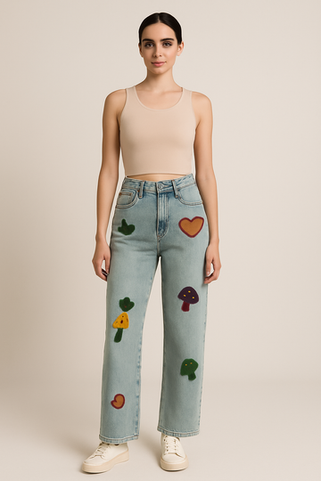 Whimsy Patchwork denim