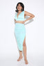 HIGH WAIST MESH SKIRT- SOLID