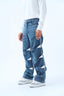 STAIRWAY PATCHWORK PANTS- DENIM