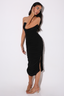 MESH TUBE DRESS- SOLID