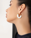 ZEEBA RESIN HOOP EARRINGS