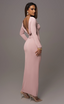 MAUVE SLIT MAXI DRESS