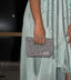 SILVER ENVELOPE CLUTCH