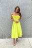 SHEIKE FLORENCE DRESS LIME GREEN