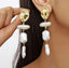 FOUR TIER PEARL DROP EARRINGS